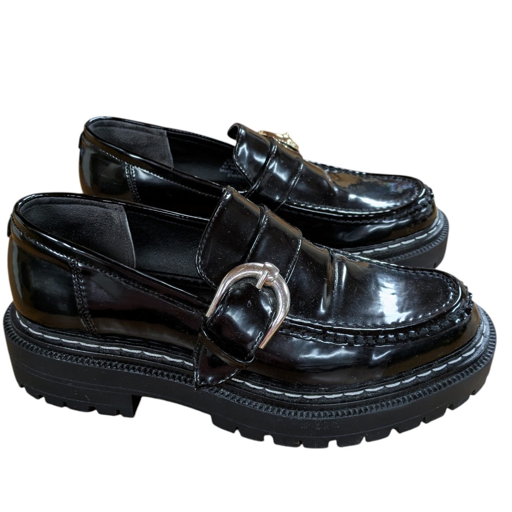 Circus by Sam Edelman Everly Lug Sole Patent Loafer Size 8.5 - Picture 2 of 12